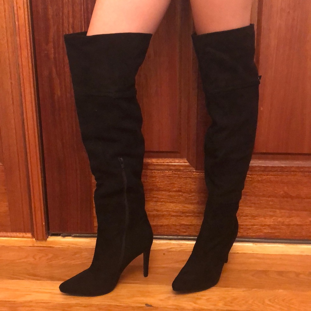 Chinese Laundry Suede Over the Knee Boots